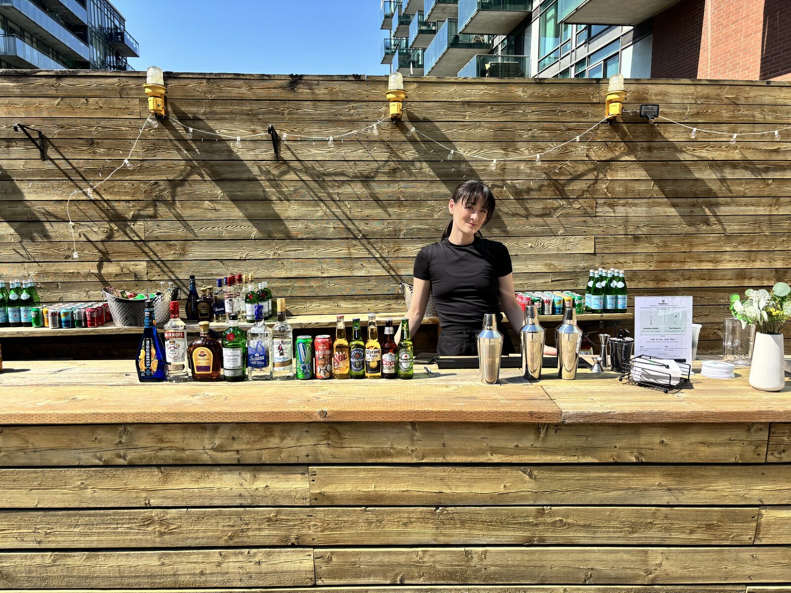 T.O. Bar Co. bartender at a live event